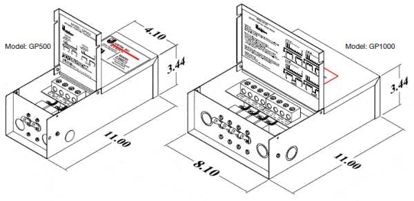 General Purpose Step Down Transformer Lineart